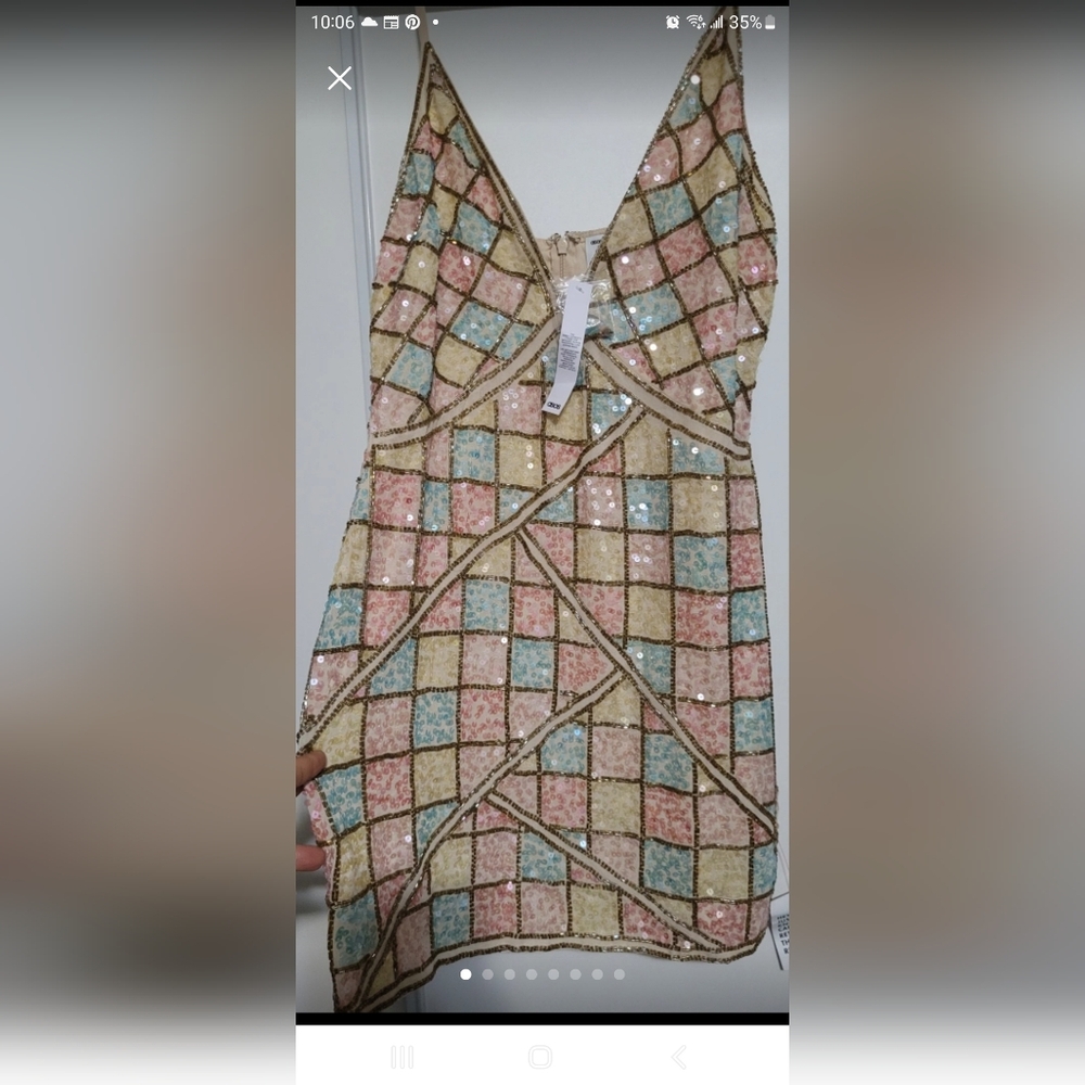 NWT Asos Colorful Sequin Dress
